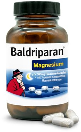 Baldriparan® Magnesium - hochdosierter Premium-Komplex mit Magnesiumbisglycinat aus der Apotheke. Hohe Bioverfügbarkeit. Laborgeprüft, vegan und ohne künstliche Zusätze.