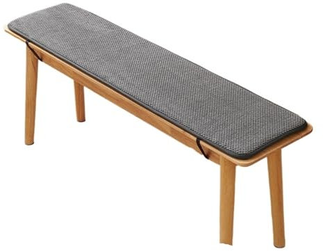 Bankauflage Cord, weich und verdickt, für drinnen und draußen, Dunkelgrau, 30x120cm