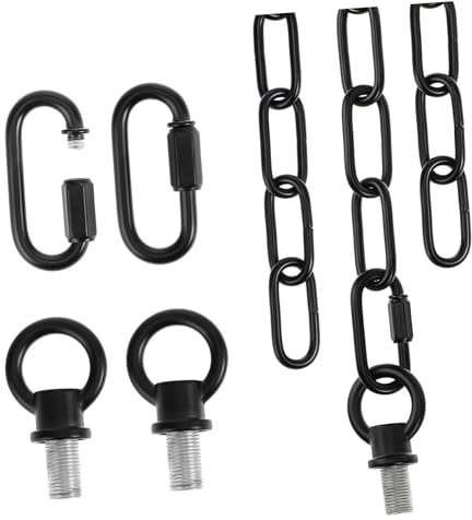 PRETYZOOM 1set Hanging Chain Planter Hanger Heavy-duty Light Fixture Chain Carabiner Hooks for Easy Attachment Construction for Outdoor Use for and