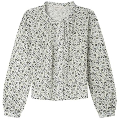 Springfield Nueva Camisa De Estructura con Bordado De Árboles, Azul, 38