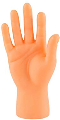 Winziges Hand-Fingerbett für handflächenförmige flache Hand, lustige Miniatur-Fingerpuppe, necken, Kätzchen, links und rechts, Han, lustige Hände