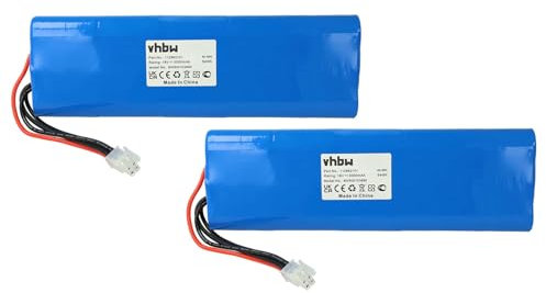 vhbw 2X Akku kompatibel mit Husqvarna Automower 220AC, G2 2004-2006, 230ACX, Solar Hybrid, 210C, 260ACX, SH, 210AC Rasenmäher (3000mAh, 18V, NiMH)