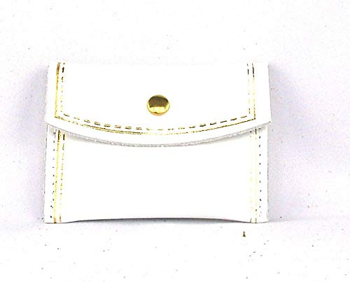 Adriatica Pelletteria Zeitschriftensammler mit Messingösen, Profil aus Gold, 8,5 x 6 cm, Weiß, 20 Stück