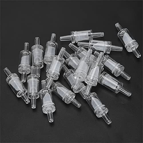 20 Pièces Aquarium Clapet Anti-Retour à Sens Unique Réservoir de Poissons Valeur Contrôle en Plastique Non-Retour Pompe à Air Séparateur Clapet Anti-Retour(Clapet anti-retour blanc)