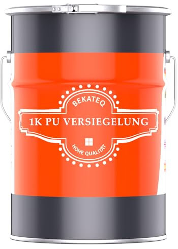 1K PU Versiegelung für Steinteppich außen, UV-fest, 5kg farblos glänzend, kein Vergilben, elastisch, abdichtend, einfache Verarbeitung - BEKATEQ BK-660PU