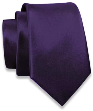 Massi Morino Krawatte schmal für Herren in verschiedenen Farben - 6 cm - Schlips Uni einfarbig I Slim Fit Tie