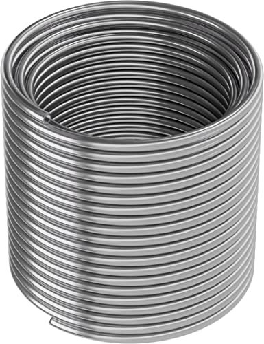 ARKA Silikon-Schlauch - 4/6 mm, 10 m, Grau - Ozon- und CO2-fester Silikon-Schlauch, lebensmittelecht nach FDA, für Diverse Anwendungen