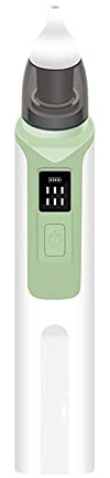 Aspirador nasal eléctrico para bebé, recargable por USB, potente limpiador de nariz con 6 niveles de succión, 2 puntas de silicona, limpiador de nariz de bebé para recién nacidos, bebés, niños