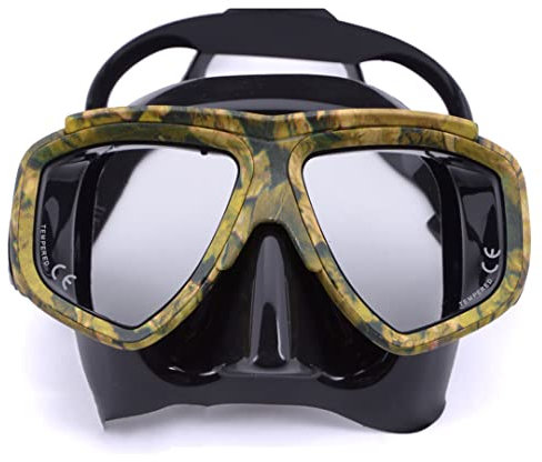 Alloaone Diving Mask Camouflage Anti Fog For Spearfishing Gear Swimming Masks Googles Nearsighted Lenses Myopia -25 New