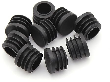30mm Black Plastic Plugs, Black Round Tube Covers, Inner End Caps for Chairs Desks Tables Foot Furniture Pipe, 20 Pcs