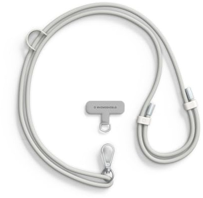 RHINOSHIELD wasserdichtes und langlebiges Lanyard aus TPU zum Umhängen| Verstellbare Länge, zusätzliche Schnallen zum Aufhängen von Zubehör wie Airpods (Lanyard Adapter enthalten)