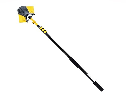 Neustanlo | Eckbesen 2.0 mit intuitiven Schnellspannsystem und ergonomischen Soft-Touch Handgriffe | Länge: 4,2 Meter | ideal zur Pflege von Haus und Garten