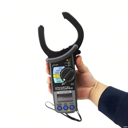 Japan Quality KYORITSU KEW 2003A Digital Clamp Meter 2000A AC DC Current Pliers Ammeter Voltmeter True RMS Resistance Frequency Tester High precision Minimum resolution 0.1A