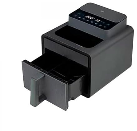 JATA JEFR1270 - Freidora sin Aceite 7L 1600W con Ventana Transparente, Air Fryer Grande con 6 Programas, 200ºC, Cestillo Antiadherente sin BPA, Desconexión Automática