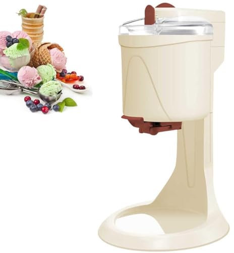 MAHWER Sorbetière Molle, préparez des Glaces et des yaourts de qualité Professionnelle, Fonctionnement Simple en Une Seule Pression, Depuis chez Vous
