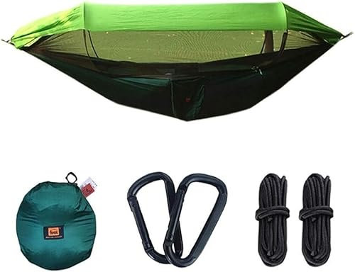 ININOSNP Hamaca mosquitera for Acampar al Aire Libre Tela de paracaídas con mosquitera Hamaca Columpio Desde el Suelo Tienda