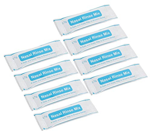PLAFOPE Bustine Di Sale Nasale 80 Pezzi Sale Per Lavaggio Sale Pulito Sale Per La Nasale Portatile 2 X 40 Bustine in Scatola 2 Scatole