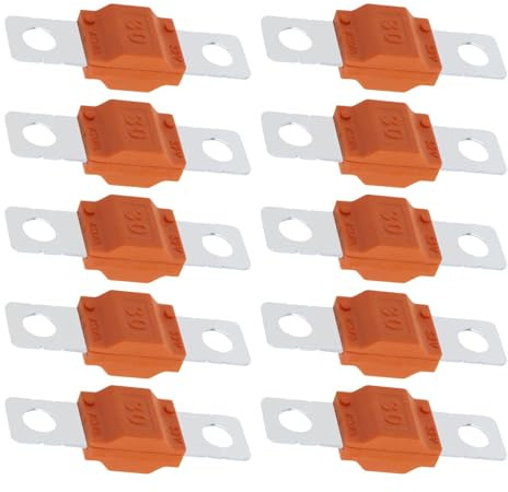 GVSS Fusible Midi 30A Courant Élevé 32V - Batterie, Camion, Moto, Climatisation (10 Pièces)
