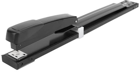 Langarm-Hefter, Tragbarer Desktop-Hefter, 20 Blatt Kapazität, für Büro, Schule, Zuhause mit Effizienter und Glaubwürdiger Bindefunktion, aus ABS und Eisen