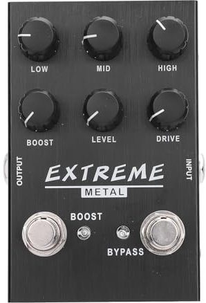 Multi-Effektpedal Gitarreneffektpedal 3-Band-EQ Low Mid High Gain Boost E-Gitarre Verzerrungspedal DC 9V