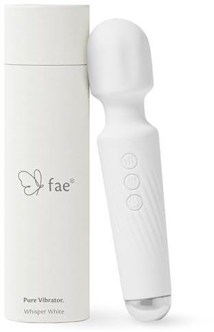 Fae Vibrator für Frauen - Kompakt & Leises Massagegerät und Wiederaufladbar - Sexspielzeug, sex spielzeug für die frau - Magic Wand mit 160 Vibrationskombinationen - Pure Serie, Whisper White
