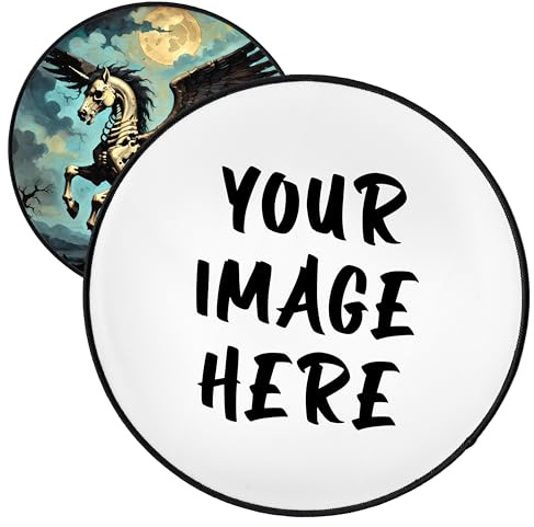 Groß Individuell Kries Aufnäher bis zu 25cm | Personalisiert Rückenpatch mit Wunschmotiv – Bild, Logo | Selbst gestalten Rückenaufnäher für Kleidung & Jacke | Custom Rund Iron On Backpatch (25.4cm)