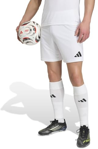 adidas Men's Entrada26 Shorts Men, White/Black, Large
