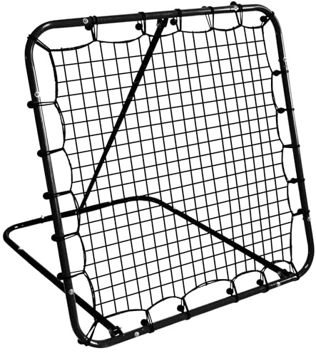 Neo-Sport Rebounder för fotboll fotbollsmål målvägg skottträning för barn och vuxna 120 x 120 cm svart