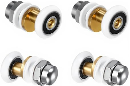 4Pcs Shower Door Rollers,Roller Diameter 23mm | Durable automotive matching part crafted for hassle-free installation; optimal structural integrity for long life.
