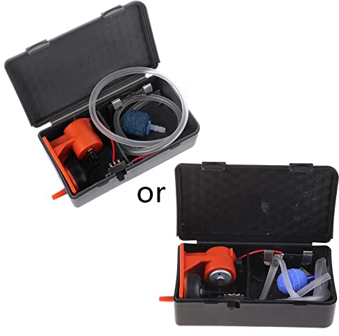 ZWTPGKRD Acuario Air - Burbujeador de aire de 5 W a batería para acuarios de agua salada y agua dulce, oxígeno para pesca