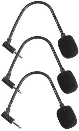 Toddmomy Micrófono Portátil para Ordenador de 3 Piezas, Negro, 4 Polos