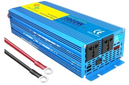 Convertidor Inversor Onda Sinusoidal Pura 6000 W Transformador Voltaje Potente 12 V CC/24 V A 110 V CA/220 V Convertidor Solar Fuera Red Inversor(DC12V,220V Universal,2.5KW-5KW)