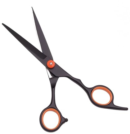 Hair Scissors Hairdressing 6 Haircut Set Thinning Shears Razor Combs C1001(C1001 HeiCheng-C 6N)
