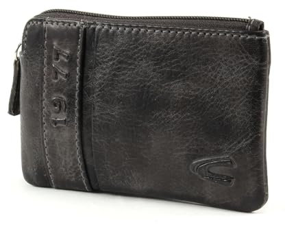 camel active Melbourne Herren Schlüsseletui Schlüsseltasche Leder Klein Schwarz