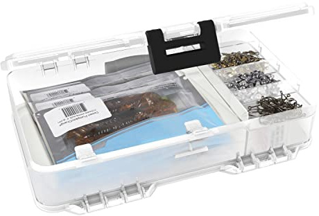 PLANO Soft Plastic 3600 StowAway|Fiskredskapslåda, plastlåda, plastförvaringslåda med flyttbara avdelare, redskapsbricka för crankbaits, softbaits och krokar, fiskeutrustning