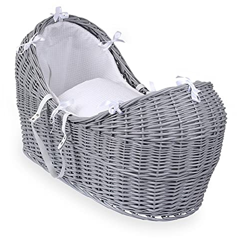 Clair de Lune Waffle grau Geflecht Noah Pod, weiß
