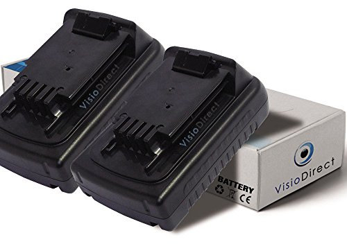 Lot de 2 Batteries pour Black et Decker EPL188KB perceuse à Percussion 1500mAh 18V - Visiodirect -