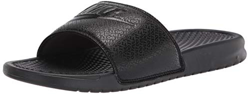 Nike Benassi Just Do It, Men's Athletic Sandals, Black (Black/Black), 12 UK (47.5 EU)