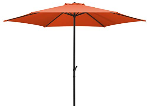 Schneider Sonnenschirm Bergamo, terracotta, 300 cm rund, Gestell Stahl, Bespannung Polyester, 6,0 kg