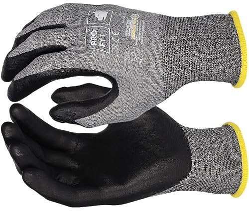 Colorus 12 Paar Profi Arbeitshandschuhe Gr. 10 (XL) | Feinstrick Nylon PU Handschuhe | Gartenhandschuhe Haushaltshandschuhe | Montagehandschuhe Nitril-Handschuhe | Handschuhe Baustelle, Arbeit