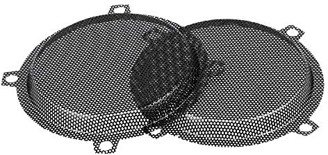 BID4ZE Funda de Rejilla de Altavoz de Color Negro de Malla de Metal de Repuesto para Harley Touring Electra Glide Street Glide, Color Negro