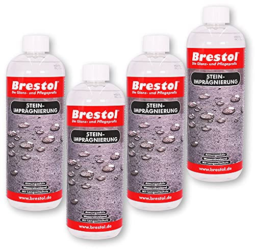 Stenimpregnering 4 x 1 000 ml – stentätning fasadskydd stenimpregnering, betongtätning betongimpregnering tekympregnering takimpregnering eldstad impregnering
