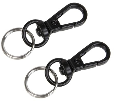 Foto&Tech Small Camera Quick Release Adapter Clip Set for Camera with Round Strap Lugs for Camera Strap Compatible with Canon Nikon Sony Mirrorless Camera, 33lb Breaking Force (1 Set, Black)