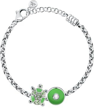 Morellato Drops Bracciali Donna in Acciaio, Smalto, Cristalli,Idea regalo maestra - SCZ1213