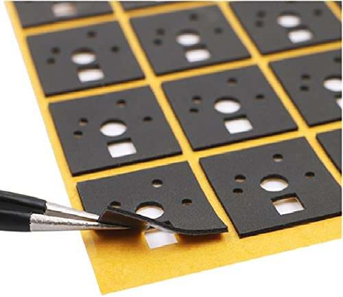 N+B 120 pièces commutateurs de Clavier mécaniques Coussinets d'arbre, Autocollants en Mousse de réduction du Son, Film d'isolation antibruit pour claviers de Jeu (EVA)