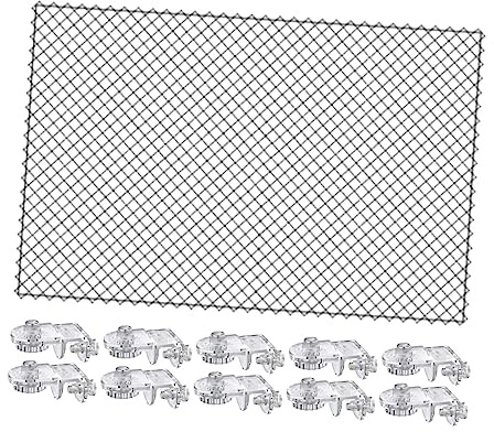 F Fityle Aquarium Siebnetz, Anti Sprungnetz Aquarium, Transparente Aquarium Deckel Ersatz, Aquarium Screen Net, Aquarium Bildschirm Top Abdeckung, Anti Jumping Mesh für Aquarium Unten Box, 80x106cm