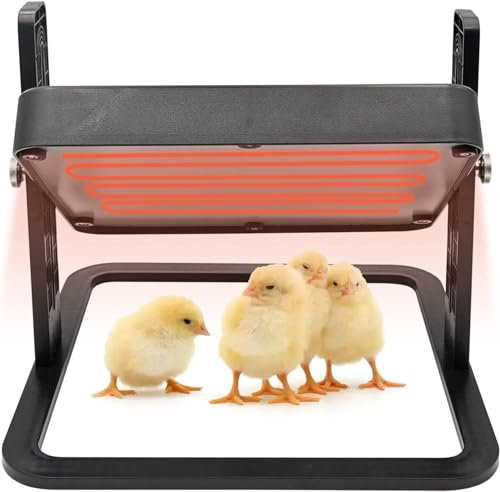 NEZIH Plaque chauffante for couveuse de poussins 27,4 x 27,4 cm, chauffe-poulet intelligent, source de chaleur artificielle for poule