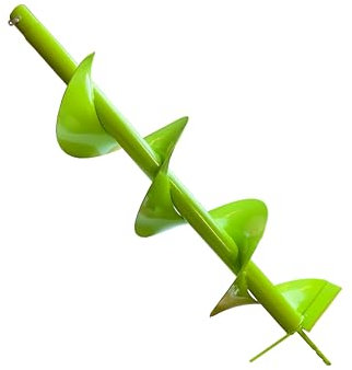 WERHE Erdbohrer für bohrmaschine ⌀ 200 mm, 80cm länge – Brunnenbohrer, Baumpflanzung, erdlochbohrer, Pfahlbohrer, Durchlässenbohrer – Grabungswerkzeug mit präzise Bohrspitze und Hartmetallklingen