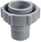 Zeizafa 1.5 Swimming Pool Hose Drain Fitting Connector, Plastic, Grey, Pool Connector, 1 Pack