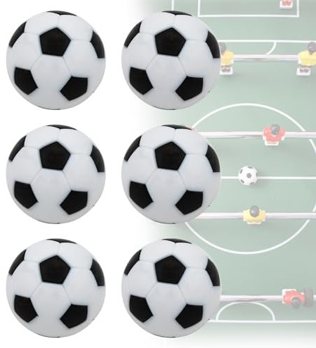 DHWEKU 6 Stück Tischkicker Bälle im Set Kickerbälle Hochwertige leise Tischkicker Bälle in 23mm für Tischfußball & Tischkicker